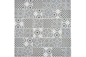 CONWIRE Plaque de mosaïque en céramique Noir