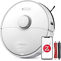 roborock S8 Robot Vacuum Cleaner with Dual Brush & 6000Pa Suction& 3D Structured Light Obstacle Avoidance Robot Vacuum Compat