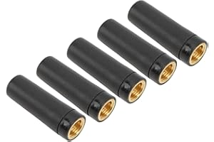 Kadimendium Antenne Radio 5 Pièces 2.4G 3DBI SMA Filetage Interne Aiguille Intérieure Antenne de Signal étanche Antenne WiFi pour Maison Intelligente(Le noir)