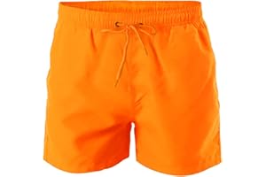 TOOCOOL Bermuda Homme Costume Fluo Short Mer Boxer Swimsuit New N3033[Orange Fluo,S]
