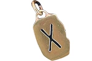 Kiss of Leather Ciondolo rune Gebo in bronzo n. 93, Bronzo