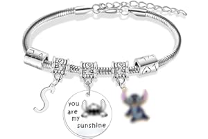 Nfyxcaz A-Z Letter Oh**a Bracelet St**ch Bracelet with Initial Letter Bracelets St**ch Birthday Gifts for Women Girls Friendship Gifts for Daughter Sister Niece Friends