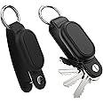 TERRIFI Waterproof Key Organizer for SmartTag2, Compact Key Holder for Samsung SmartTag2, Includes Carabiner Keyring, Anti-Theft Smart Tag2 Case for Secure Keys, Fits Up to 5 Keys, Black