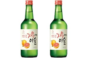 LET'S GO MARKET Jinro Chamisul Soju Grapefruit Flavour 350ml Alc. 13% by Vol (Pack of 2)