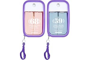 HENJUNU 2 Stück Parfüm Bodyspray Damen 48ml Mit Haken,Damendüfte Langanhaltendes Körper Und Haar Fruchtiges Fragrances,Damenparfum Körperspray,Mini Parfümspray für Reisen,Urlaubsreise,Gift for Women