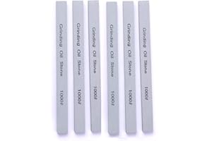 CBRIGHT CHEERBRIGHT 1000# 6 pezzi pietra per affilare il carbonio verde pietra per affilare il kit di pietra petrolifera (5,9 x 0,47 x 0,24 pollici)