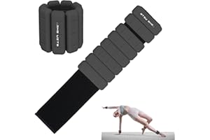 RHSWETS EU-patentierte tragbare Gewichtsmanschetten – 2er-Set (Jeweils 0,5 kg & 1 kg) für Damen und Herren, modisches knöchelgewichte-Set für Yoga, Tanz, Aerobic, Laufen, Gehen