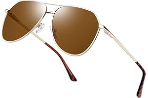 Joopin Occhiali da Sole da Uomo Donna Polarizzati Protezione UV400 Ultraleggeri Montatura Metallo Classico Vintage Goccia Pilota Occhiale da Sole