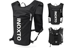 INOXTO Laufrucksack, 5L Leichter Trinkbeutel, geeignet für Outdoor-Wandern, Radwettbewerb, Bergsteiger-Trinkweste, Rucksack, Herren und Damen