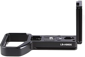 SAMCORN Vertical Quick Release L Bracket Plate L Angle for Sony A6600 Camera Arca Swiss