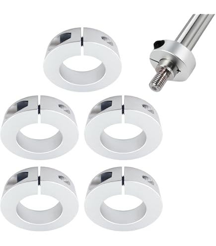 QUARKZMAN Stellringe 16mm Bohrung - 4er Set Kohlenstoffstahl Wellenringe Für Maschinenbau