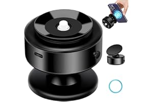 FUUTILAKE Magnetyczny uchwyt samochodowy – 360° magnetyczny uchwyt samochodowy, dwustronny, magnetyczny i adsorpcyjny, magnetyczny uchwyt na telefon do przedniej szyby, kuchni, sypialni (czarny)