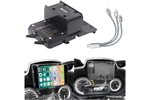 R&P 2014-2019 Supporto di navigazione per cellulare BMW R 1200 RT, con porta di ricarica USB