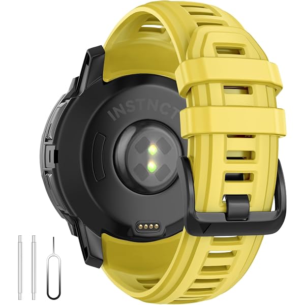 Bracelet Silicone 26mm Pour Garmin Instinct 3 AMOLED 50mm - 8 Couleurs, Double Boucle, Résistant à L'eau