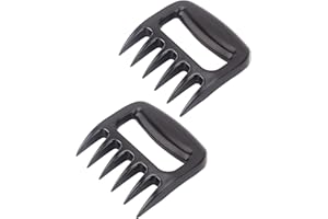 ZAMXHUG Jarrets de Porc effilochés - 2 pcs Griffes de Barbecue pour Porc tiré, Pinces Solides pour broyer la Viande, Gril fumoir, Accessoires de Barbecue fumés (Noir)