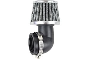 BISOMO 28 mm 90 ° Tuning Filtre à air – Filtre Air Sport pour moto scooter quad Moped Mobylette