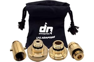 Gomet LPG GPL Autogas Safefill Tank Refill Adapter Set M22 for All Europe ACME DISH EURONOZZLE BAYONET with Bag