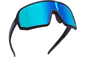NAKED Optics Sportbrille für Damen & Herren VOLT – Unisex Fahrradbrille für Herren & Damen mit robustem TR-90 Rahmen – Rutschfeste Schnelle Brille mit UV 400 Schutz und austauschbaren Gläsern