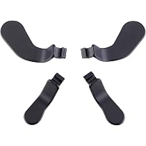 eXtremeRate 4 pcs Metal Black Stainless Steel Paddles, Replacement ...