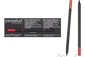 Perpetua Matite HB Ergonomiche in Grafite Ricilata e Gomma Colorata, Idea Regalo Ecologico, Lapis hb Disegno Professionale, Artistico e per Scrivere, Matita Quasi Infinita, Gadget Utili Compleanno