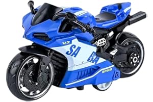 ZGCXRTO Motorrad Modell Spielzeug, Motorcycle Model Toy, Legierung Auto Hohe Simulation Modell, für Kinder Spielzeug Bildung Spielzeug Geschenk (blau)