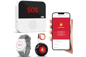 ChunHee Senioren Notruf Armband Tuya Notrufknopf für Senioren WiFi Smart Notrufarmband für Senioren Alert System für ältere Patienten Behinderte,Kinder