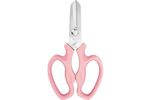 CYRUS Garden Shears Pruner Secateurs Pruning Scissors Flower Sharp Gardening Hand Tools Florist Bonsai Cutters Rose Snips,Pink