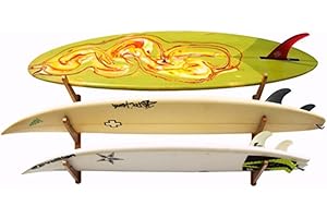 COR Surf Support Mural Multiple en Bois pour Planches de Surf – Porte-Planches de Surf en Bambou