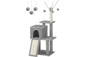 FEANDREA Drapak, drapak dla kotów domowych, kociąt, jasnoszary PCT143W01