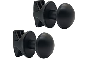 LH Coppia handy grip scaldasalviette - portasciugamani, si fissano direttamente sul radiatore scaldasalviette (Nero Opaco)