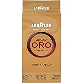 Lavazza, Qualità Oro, Gemahlener Kaffee, mit Aromanoten von Früchten und Blumen, für einen Samtigen Espresso, 100 % Arabica K