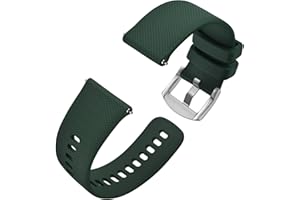 Anbeer Silicone Quick Release Watch Straps for Men Women, Rubber Replacement Watch Bands, Strap Width 16mm 18mm 20mm 22mm 24mm
