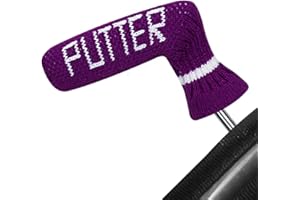 Scott Edward Knit Copertura per Putter da Golf Confezione da 1 Pezzo Doppio Strato Adatta per Putter a Lama Carina e Morbida