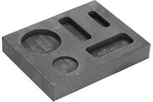 Salmue Molde de Grafito, Molde para Hornear de crisol de fundición de fundición de fundición de Grafito y fundición de Grafito de 5 Ranuras