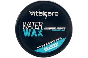 Vitalcare | Water Wax - Cera con Effetto Brillante, Cera per Capelli Uomo Professionale, per Capelli più Scolpiti e Definiti, 100 ml