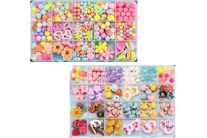 DUOJIN Koraliki do majsterkowania, hobby, kreatywne, naszyjniki dla dzieci, zestawy koralików, gry edukacyjne i naukowców, bransoletki dla dzieci (600 szt.)