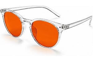 UVtech SLEEP-2R 100 % blåljusfilter och grönt ljusfilter röda glasögon datorglasögon PC gaming bluelight filter UV blått ljusblockerande glas anti-kvinnor män
