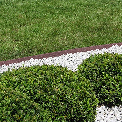 Rasenkante Rasenband Beeteinfassung Beetumrandung 12 x 0,7 cm 25m braun - 3