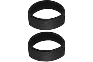 XKSOCT 2 PCS Schwarze Stiefelblusen Gummibänder Knöchelhosengurte mit Klettverschluss Military Bootstraps Fitnessgerätegurte für Wandern Angeln Jagd Radfahren Gartenarbeit Militäruniformen