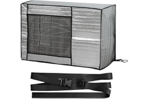 Frunimall Copertura per climatizzatore esterno, protezione antipolvere, climatizzatore impermeabile, copertura esterna del condizionatore d'aria, copertura protettiva rettangolare per casa (86 x 36 x