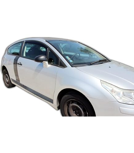 Déflecteurs De Vent Heko Pour Ford Focus C-Max 2003-2010 - Set 4 Pièces - Montage Intérieur - Acrylique Fumé