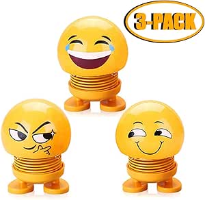 wuqid emoji spielzeug emoji emoticons pomponen fruhlings spielzeug fur kinder erwachsene thema party geschenke 3 stuck amazon de spielzeug