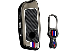 ‎ONTTO ontto Passt für BMW Autoschlüssel Hülle für BMW 2er U06 3er G81 M3 5er G60 7er G07 X1 U11 X5 F95 IX1 i4 2023-2025 Schlüsselhülle Metall Schlüsselcover Schlüsselgehäuse Schutzhülle 4 Tasten-A Schwarz