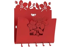 ARTI & MESTIERI ARTI E MESTIERI 0CH3312C75 Portachiavi e Portalettere Posta Floreale Fior di Loto Rosso Made in Italy