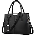 FiveloveTwo Women Classy Satchel Handbag Tote Purse Handle Bag Shoulder Bag Black(Size: 5)