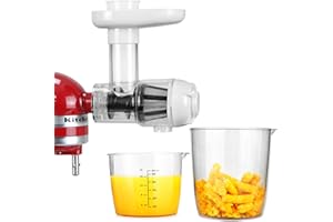 Gdrtwwh Extracteur de jus lent pour mixeur KitchenAid pour jus de légumes et fruits