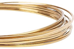 BENECREAT - Alambre de cobre cuadrado de 5 m 1,5 mm de grosor para el trabajo de artesanía de perlas de joyería