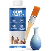 Dry Clay Varnish, Ceramic Varnish, 250 ml, Waterproof Sealant | Ceramic Sealant, Crack Prevention, Durable, Easy Sealing for