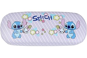 wopin Anime Stitch Cartoon Brillenetui Hartschale Brillenetui mit Brillentuch Tragbare Schutzbrille Abdeckung,Stitch Cartoon Brillenetui Hartschale,für Jungen Mädchen