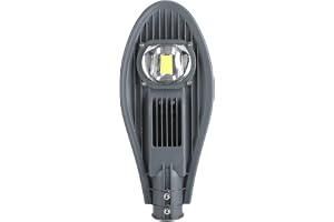 LED Gatubelysningslampa Hög Ljusstyrka Lång Livslängd Gårdsbelysning Aluminiumskal Mörkgrå för Trädgård Utomhus (30W Cool